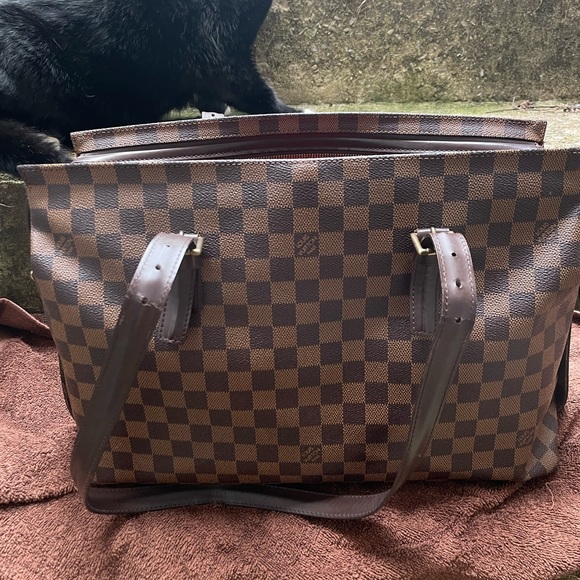 Louis Vuitton Brown Checkered Tote - Picture 14 of 16